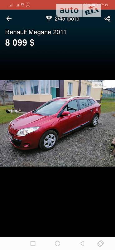 Универсал Renault Megane 2011 в Луцке Универсал Renault Megane 2011 в Луцке