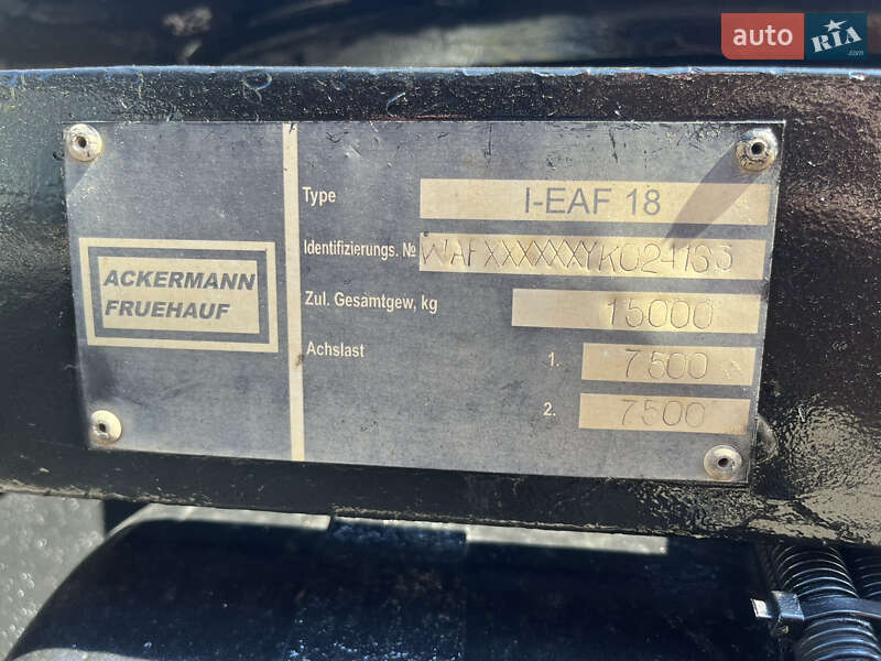 Низкорамна платформа Ackermann-Fruehauf Eaf 2001 в Кропивницькому