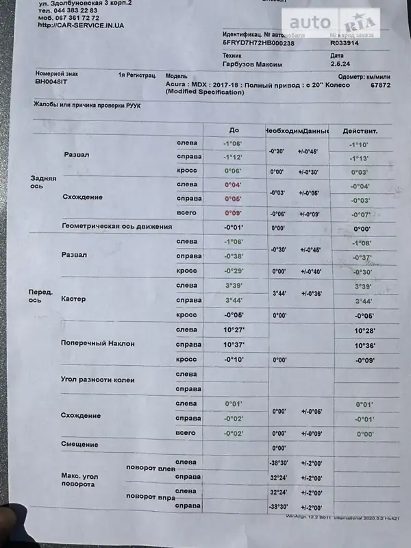 Внедорожник / Кроссовер Acura MDX 2017 в Киеве документ