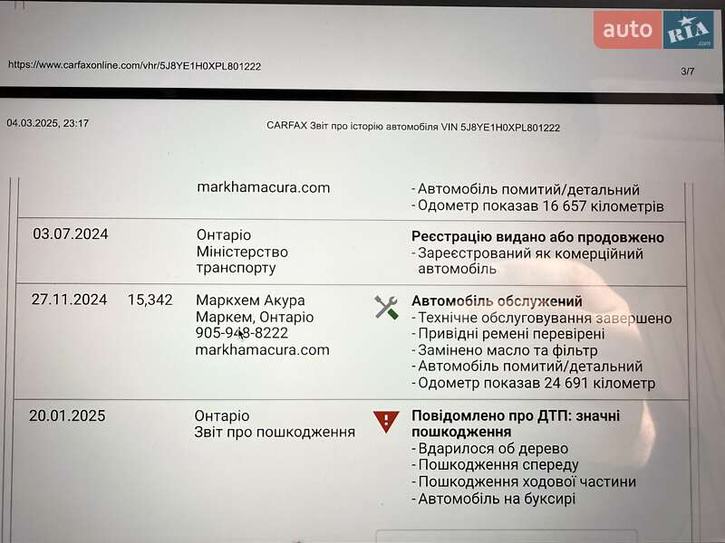 Внедорожник / Кроссовер Acura MDX 2022 в Киеве