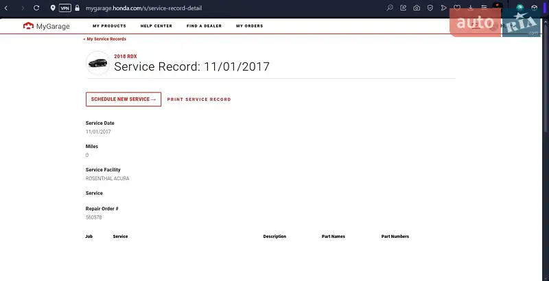 Внедорожник / Кроссовер Acura RDX 2017 в Киеве документ 19 фото Внедорожник / Кроссовер Acura RDX 2017 в Киеве документ