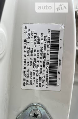 Седан Acura TSX 2010 в 