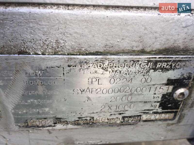 Легковой прицеп Al-ko 2500 2002 в Хусте