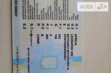 Макси-скутер Aprilia Leonardo 250 2007 в 