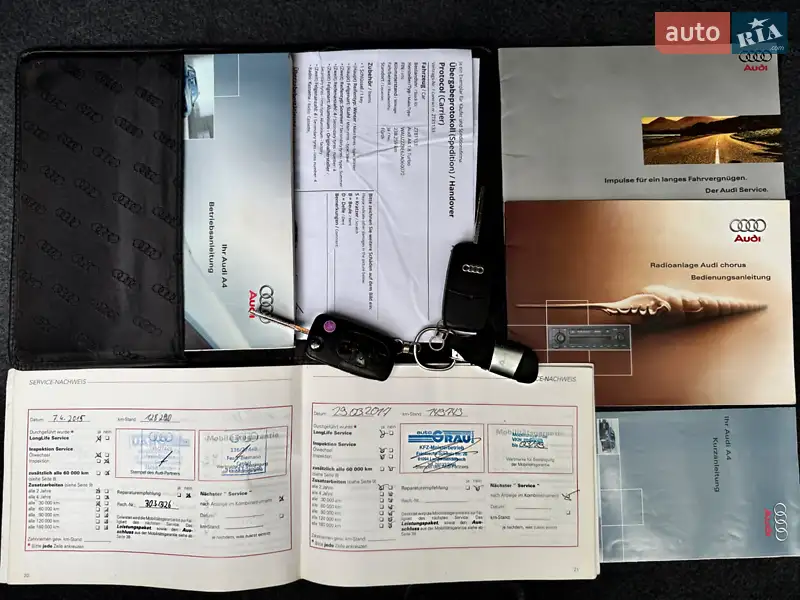 Седан Audi A4 2001 в Дрогобичі документ