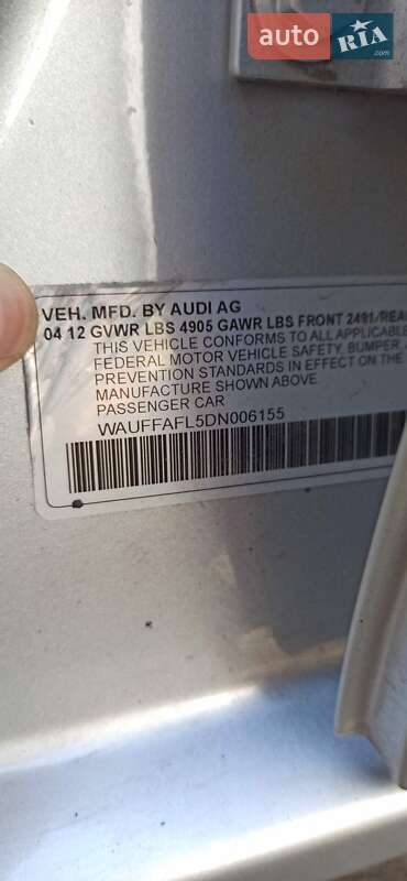Седан Audi A4 2013 в Киеве