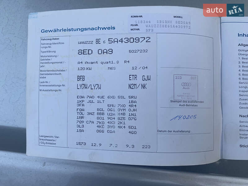 Универсал Audi A4 2004 в Ровно
