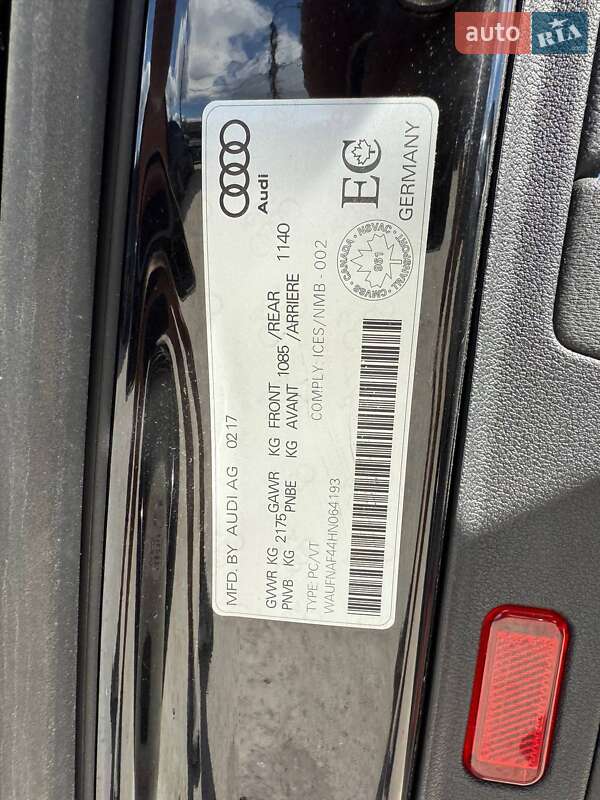 Седан Audi A4 2017 в Києві фото 28 Седан Audi A4 2017 в Києві