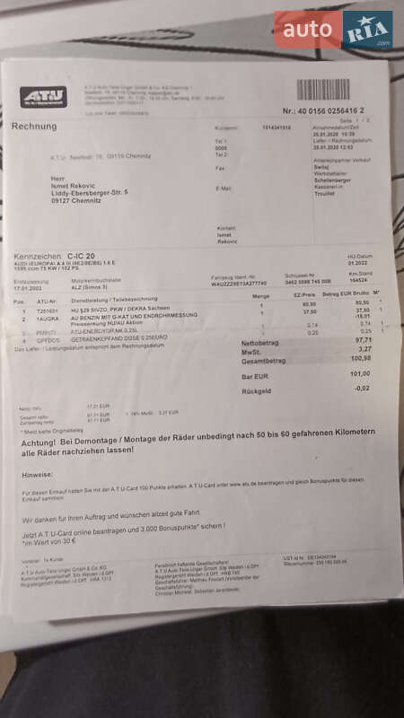 Седан Audi A4 2003 в Вінниці