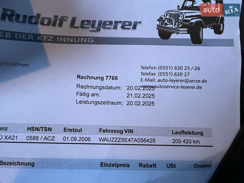 Седан Audi A4 2006 в Ровно