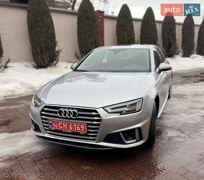 2019 Audi A4, VIN WAUENAF47KN002080:plate — фото 1 (autoria)
