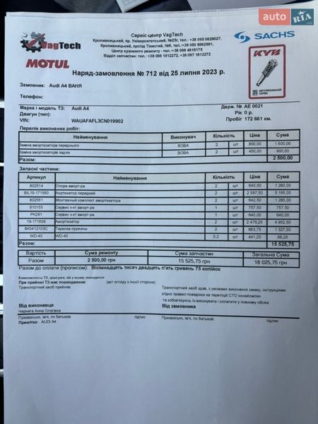 Седан Audi A4 2012 в Кропивницком