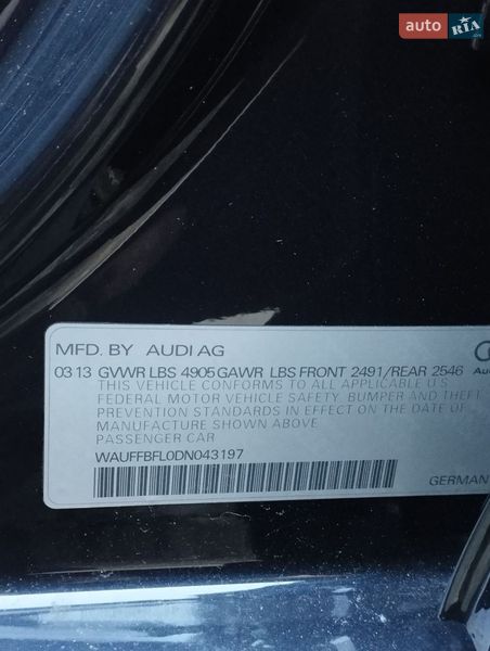 Седан Audi A4 2013 в Києві фото 16 Седан Audi A4 2013 в Києві