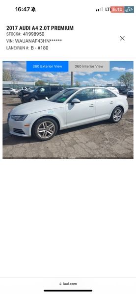 Седан Audi A4 2017 в Киеве
