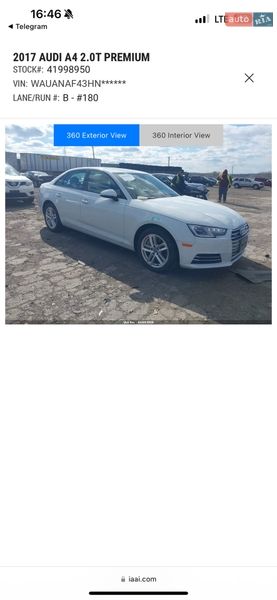 Седан Audi A4 2017 в Киеве