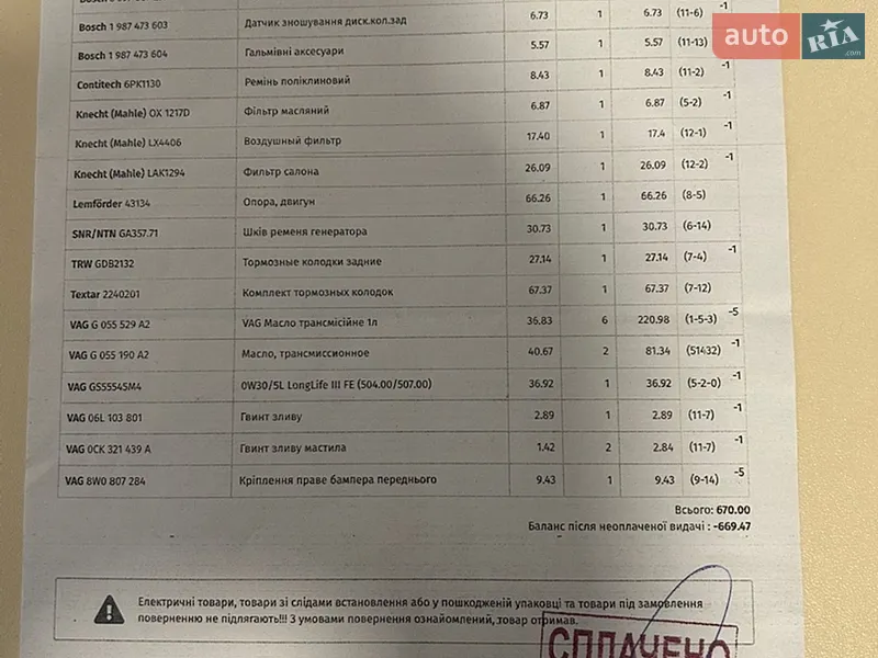 Седан Audi A4 2018 в Львове документ