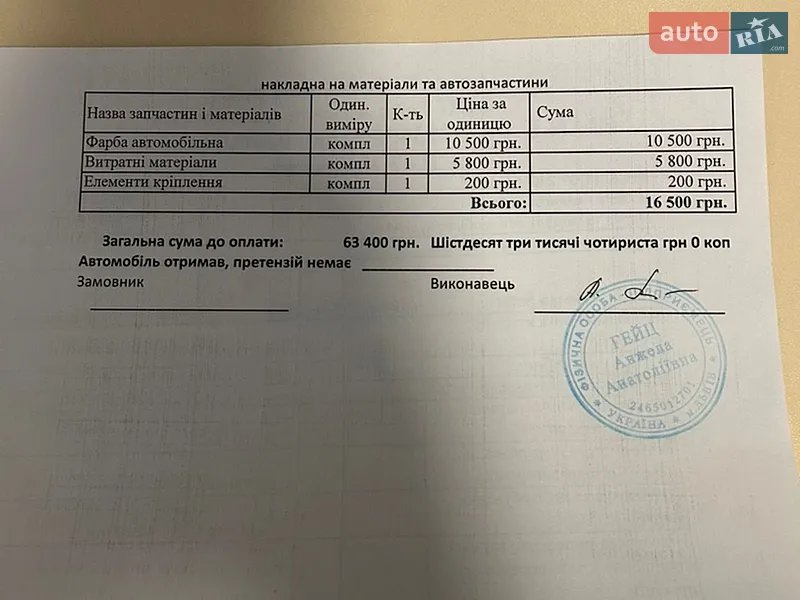 Седан Audi A4 2018 в Львове документ