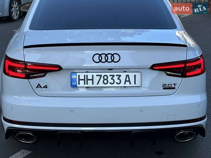 2017 Audi A4, VIN WAUENAF44JA052781:plate — фото 1 (autoria)