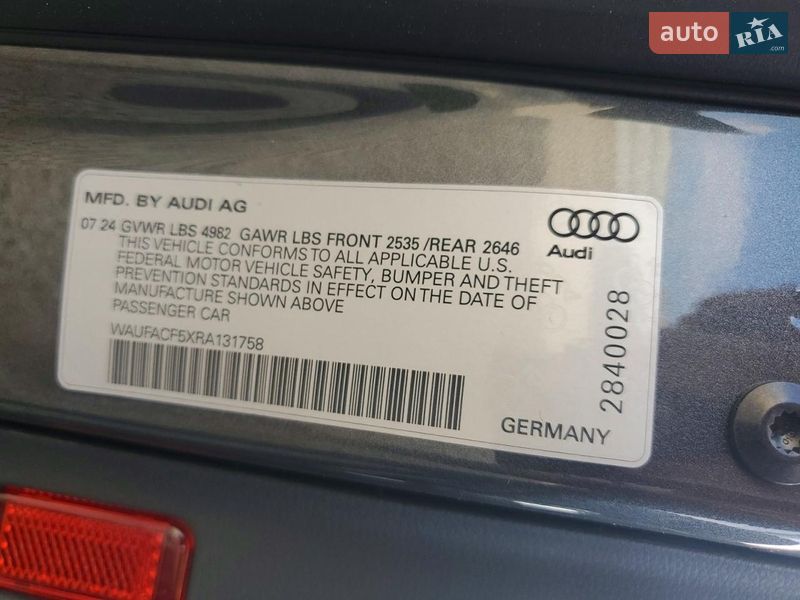 Лифтбек Audi A5 Sportback 2024 в Львове фото 12 Лифтбек Audi A5 Sportback 2024 в Львове