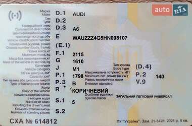 Универсал Audi A6 2017 в 