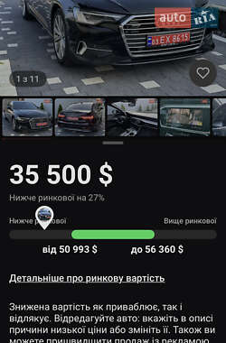 Седан Audi A6 2018 в 