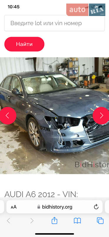 Седан Audi A6 2012 в Львове