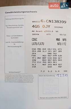 Универсал Audi A6 2012 в 