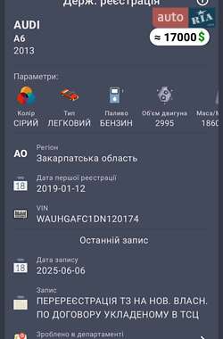 Седан Audi A6 2013 в 