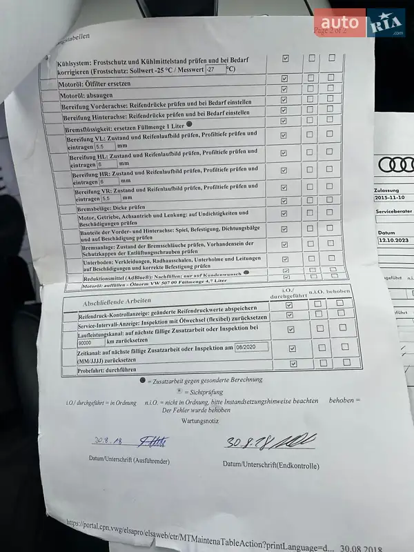 Универсал Audi A6 2015 в Ужгороде документ