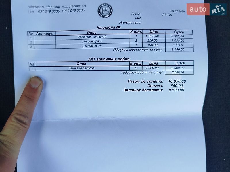 Универсал Audi A6 2002 в Кицмани