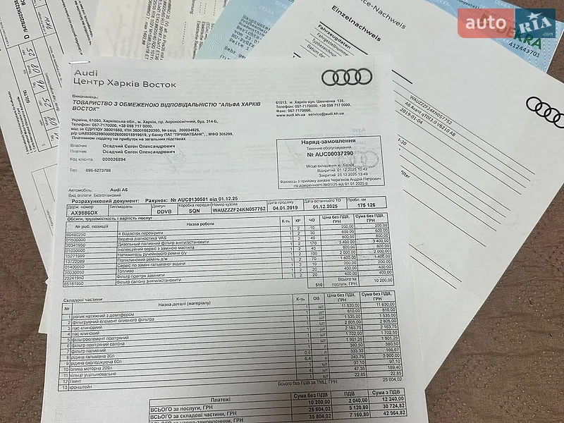 Універсал Audi A6 2018 в Харкові документ