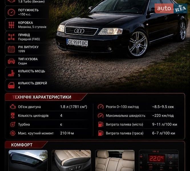 Універсал Audi A6 1999 в Кропивницькому