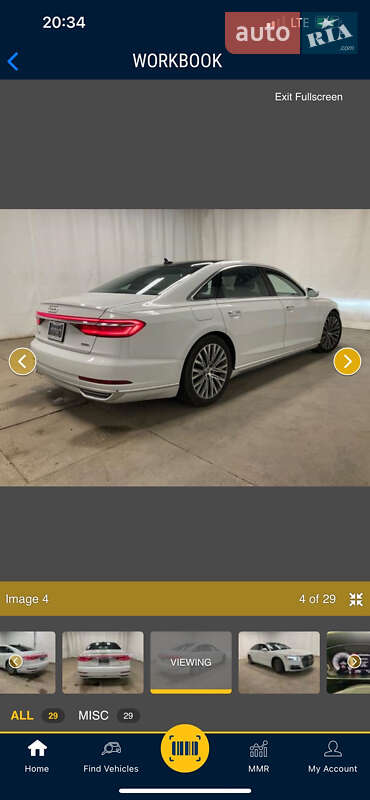Седан Audi A8 2018 в Львове