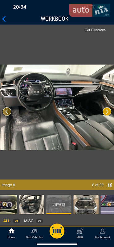 Седан Audi A8 2018 в Львове