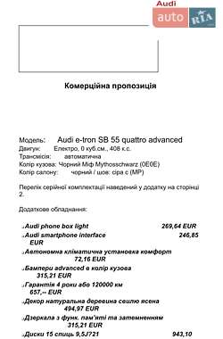 Внедорожник / Кроссовер Audi e-tron Sportback 2021 в 