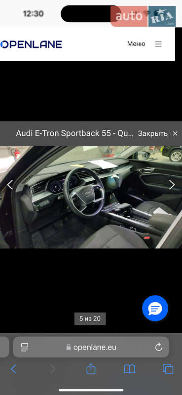 Внедорожник / Кроссовер Audi e-tron Sportback 2022 в Ивано-Франковске фото 103 Внедорожник / Кроссовер Audi e-tron Sportback 2022 в Ивано-Франковске