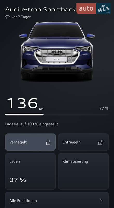 Внедорожник / Кроссовер Audi e-tron Sportback 2021 в Тернополе фото 117 Внедорожник / Кроссовер Audi e-tron Sportback 2021 в Тернополе