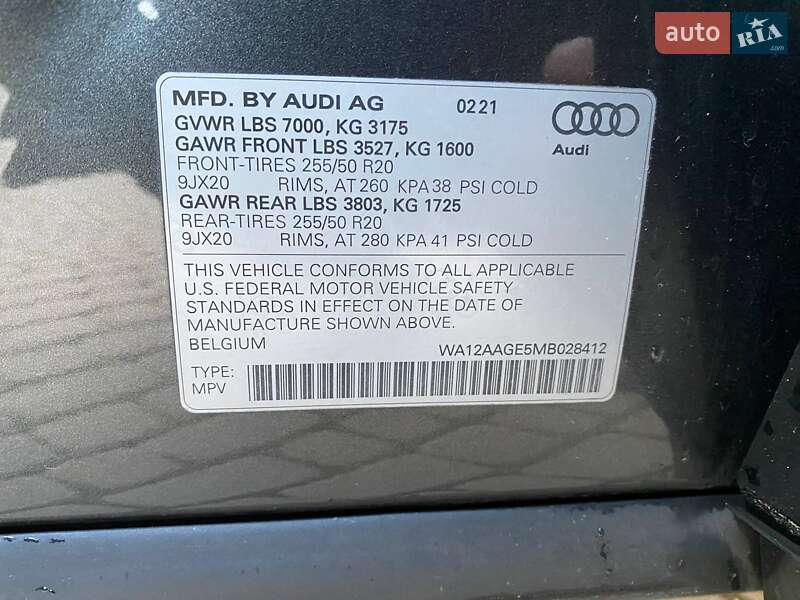 Внедорожник / Кроссовер Audi e-tron Sportback 2021 в Львове