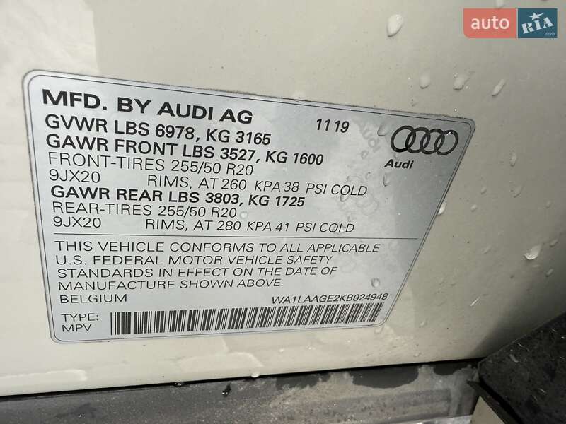 Позашляховик / Кросовер Audi e-tron 2019 в Львові