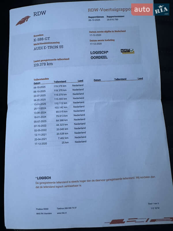 Внедорожник / Кроссовер Audi e-tron 2020 в Ровно