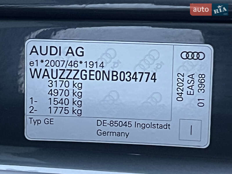 Позашляховик / Кросовер Audi e-tron 2022 в Луцьку