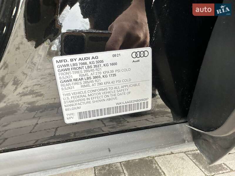 Внедорожник / Кроссовер Audi e-tron 2021 в Львове фото 12 Внедорожник / Кроссовер Audi e-tron 2021 в Львове