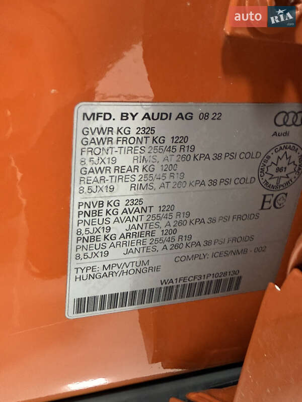 Внедорожник / Кроссовер Audi Q3 2022 в Одессе