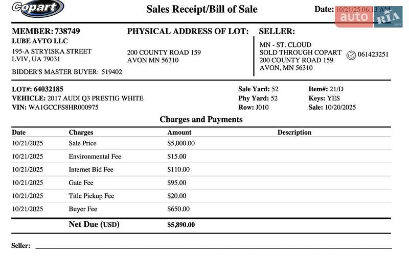 Позашляховик / Кросовер Audi Q3 2017 в Львові фото 14 Позашляховик / Кросовер Audi Q3 2017 в Львові