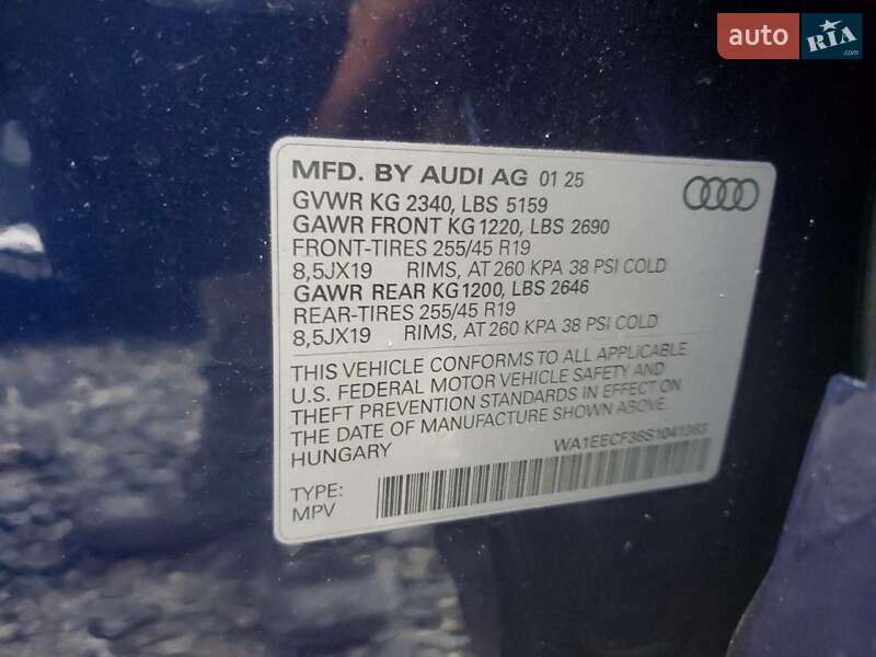 Позашляховик / Кросовер Audi Q3 2025 в Львові фото 13 Позашляховик / Кросовер Audi Q3 2025 в Львові