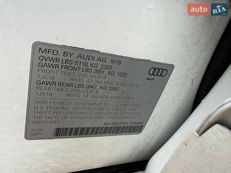 Внедорожник / Кроссовер Audi Q3 2020 в Стрые