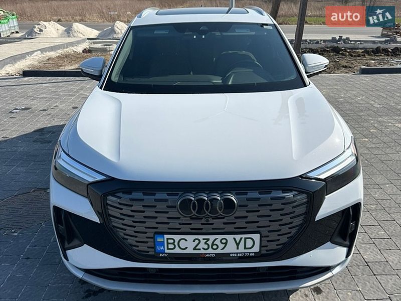 2022 Audi Q4 E-Tron, VIN WA1G2BFZ3NP049034:plate — фото 1 (autoria)