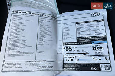 Внедорожник / Кроссовер Audi Q4 Sportback e-tron 2022 в 