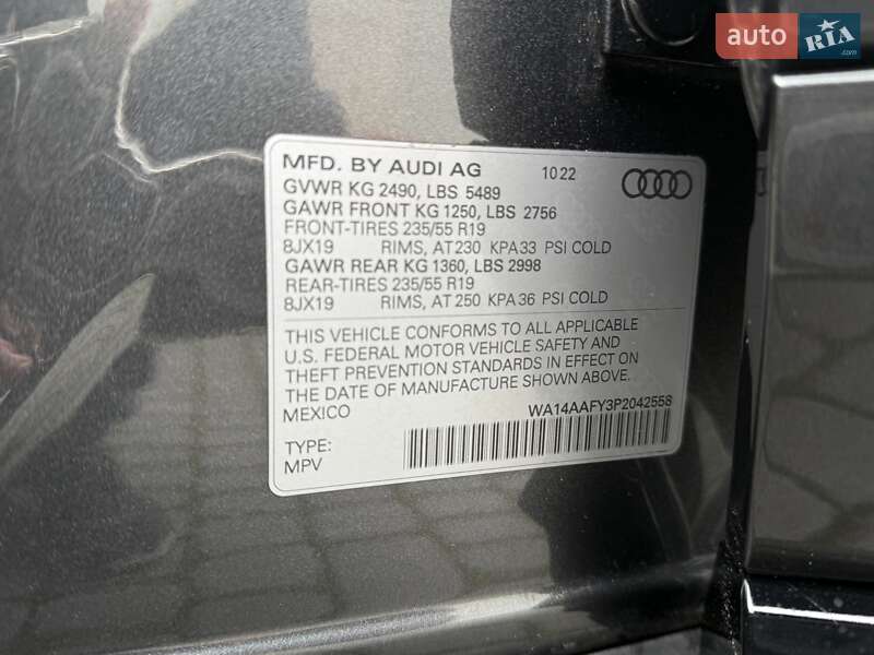 Внедорожник / Кроссовер Audi Q5 Sportback 2022 в Коломые фото 59 Внедорожник / Кроссовер Audi Q5 Sportback 2022 в Коломые