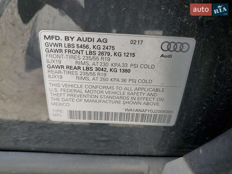 Внедорожник / Кроссовер Audi Q5 2018 в Житомире
